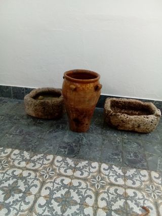 Antigüedades Tinaja olza de barro