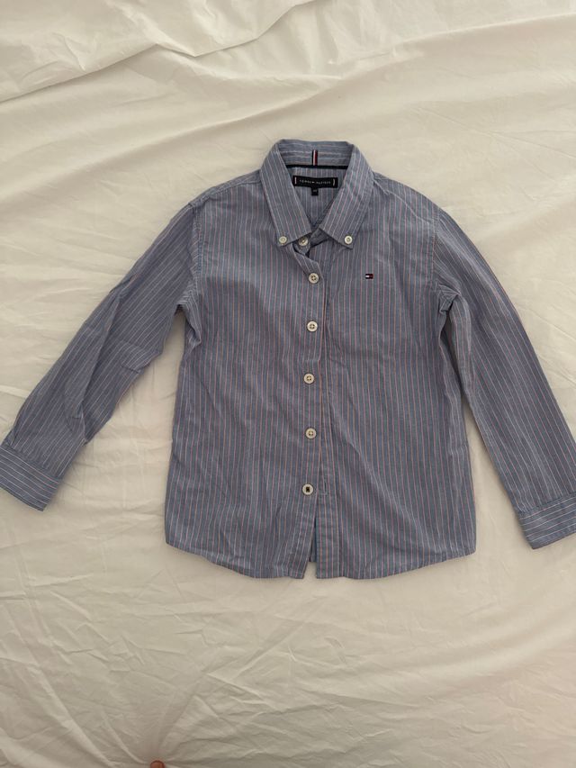 Camisa niño rayas azul - Talla 4