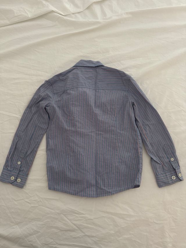 Camisa niño rayas azul - Talla 4