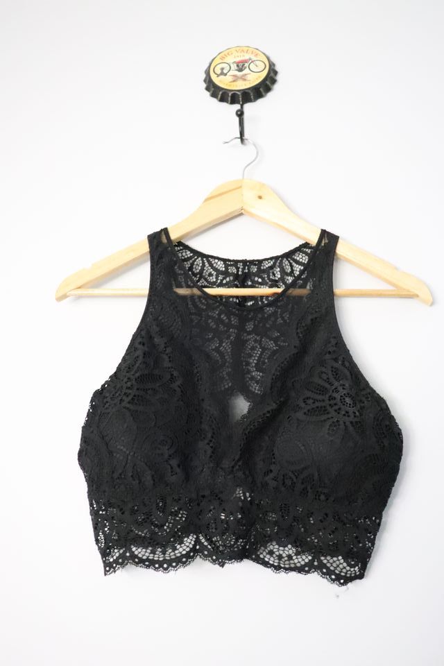 Top negro encaje