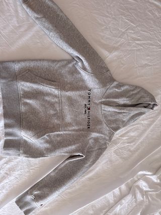 Sudadera Tommy Hilfiger niño gris, talla 4-5 años