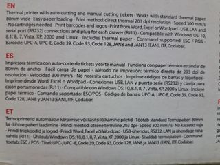 Impresora de Tickets