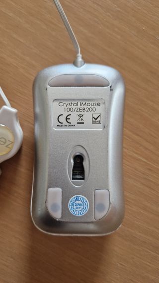Mouse Zero con fiori | Bianco