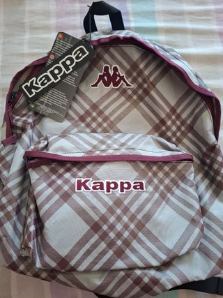 Mochila Kappa Gris-Morada nueva