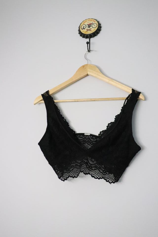 Top negro encaje - Tirantes