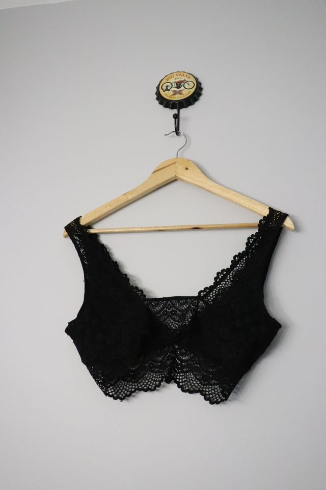 Top negro encaje - Tirantes