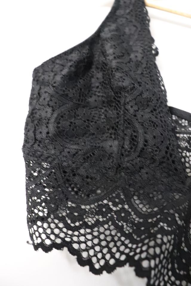 Top negro encaje - Tirantes