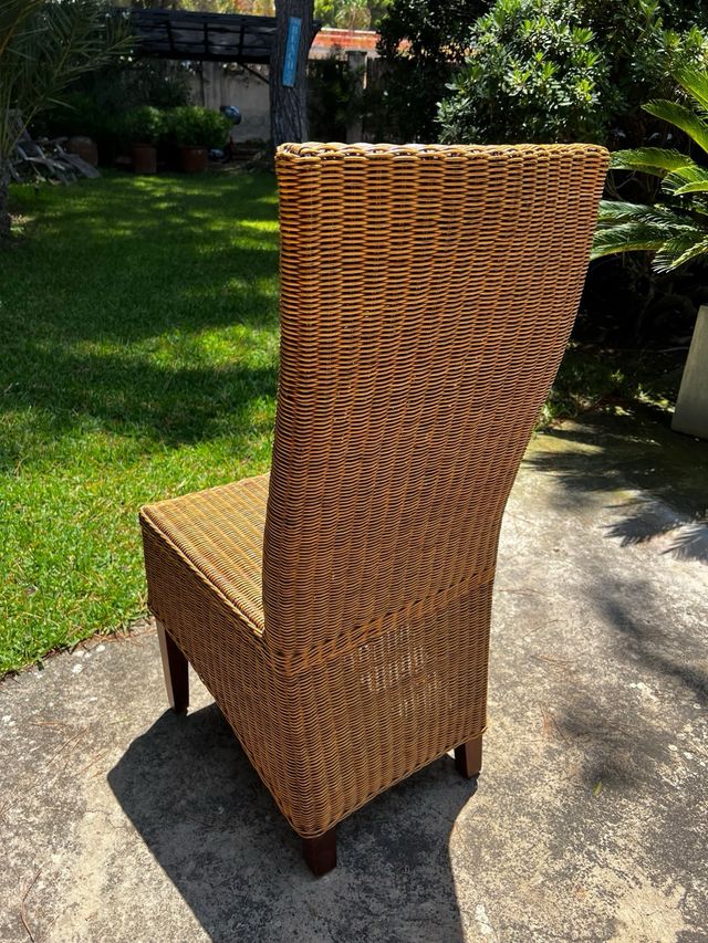 8 sillas ratán - Comedor