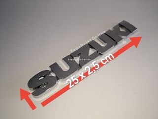 LOGOTIPO SUZUKI CROMADO PARA MALETERO O PUERTAS