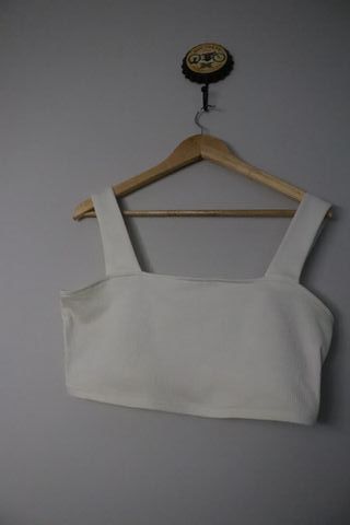 Top blanco HM - Tirantes