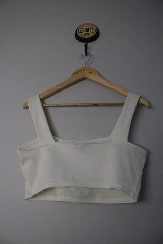 Top blanco HM - Tirantes