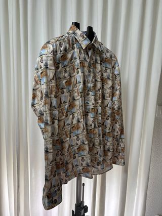 Camisa manga larga - Estampado naútico.