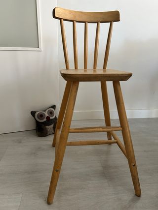 Silla alta madera infantil