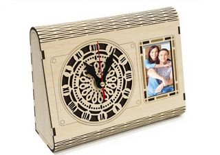 Orologio da tavolo con portafoto