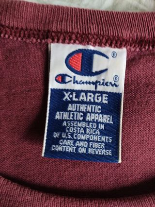 T-shirt Champion vintage rossa