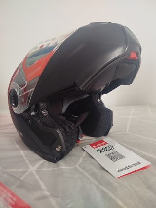 Casco moto LS2 negro mate