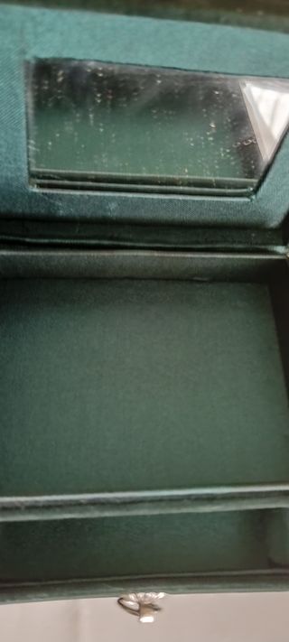 Joyero viaje vintage plata
