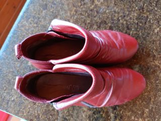 Botines Sergiolti rojos, talla 39