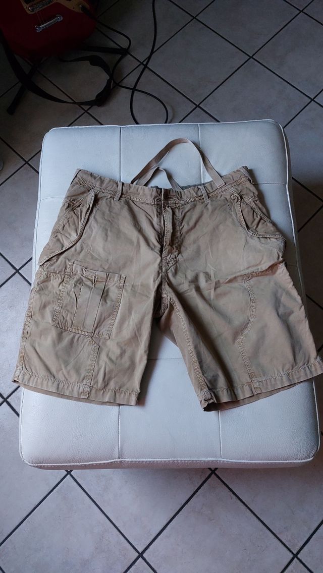 Bermuda Blauer beige cargo