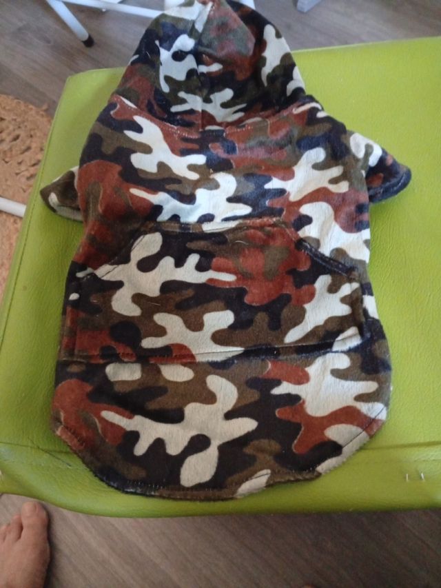 Sudadera camuflaje mascota