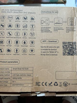 Báscula inteligente - 180kg