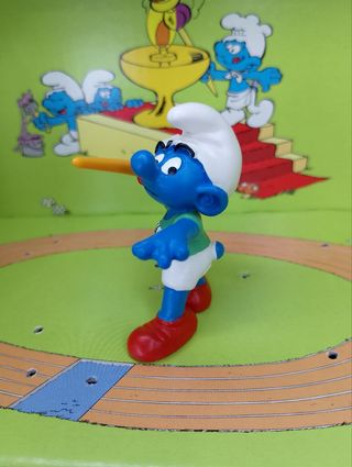 20744 Puffo olimpiadi con giavellotto