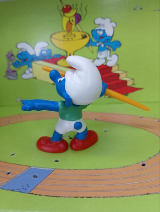 20744 Puffo olimpiadi con giavellotto