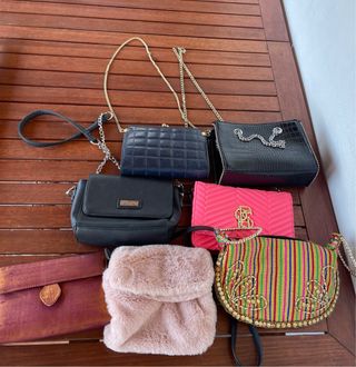 Lote de 7 bolsos - varios estilos