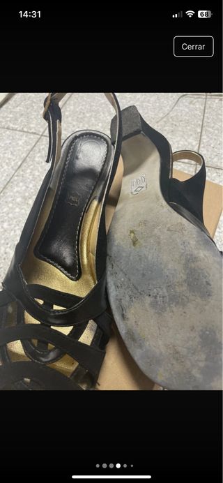 Tacones negros piel - cómodos