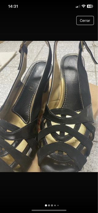 Tacones negros piel - cómodos