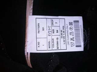 Completo Uomo Nero Tg.54 - Nuovo