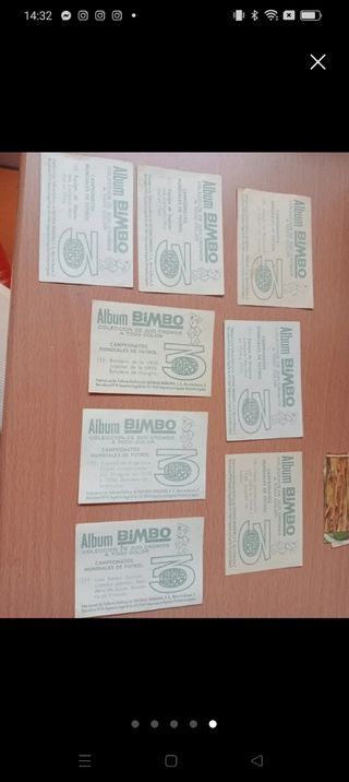 Cromos Bimbo Fútbol: Años 70