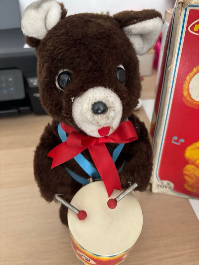 Orsetto Tamburino anni '70 Teddy the Drummer".