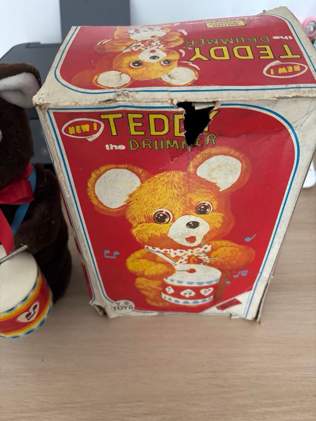 Orsetto Tamburino anni '70 Teddy the Drummer".