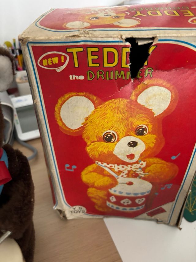 Orsetto Tamburino anni '70 Teddy the Drummer".