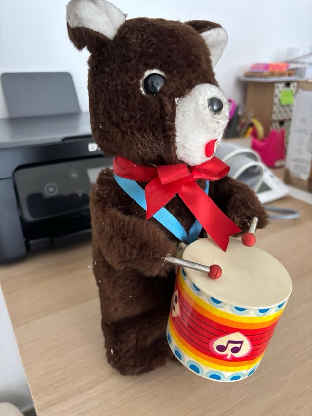 Orsetto Tamburino anni '70 Teddy the Drummer".