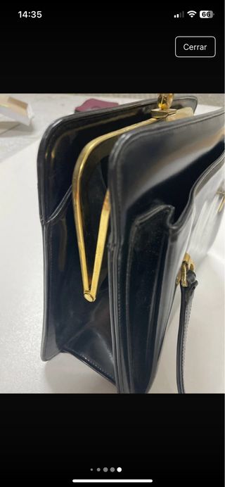 Bolso negro El Corte Inglés piel