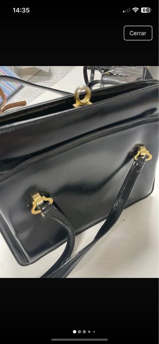 Bolso negro El Corte Inglés piel