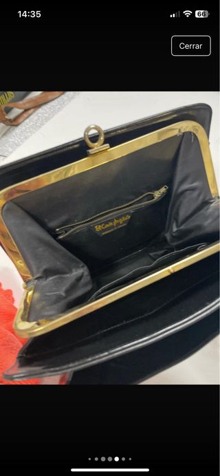 Bolso negro El Corte Inglés piel