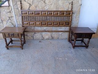 Dormitorio rústico castellano 1,35m