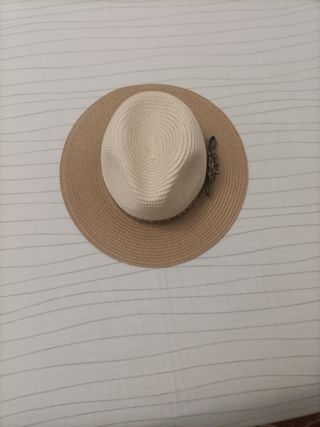 Sombrero mujer beige-marrón