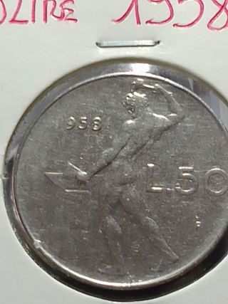 50 Lire Italia 1958 Vulcano