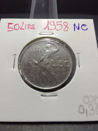 50 Lire Italia 1958 Vulcano
