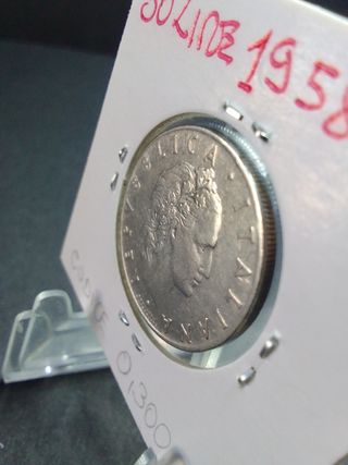 50 Lire Italia 1958 Vulcano