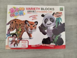 Puzzle Animales 3D: Panda & Tigre