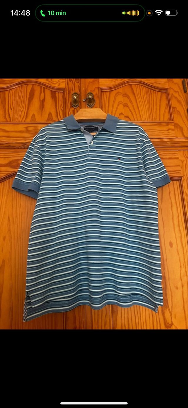 Polo Tommy Hilfiger azul rayas