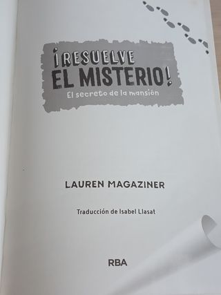 Libro Resuelve el misterio 1 Secreto de la mansión
