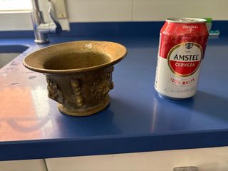 Mortero antiguo de cocina