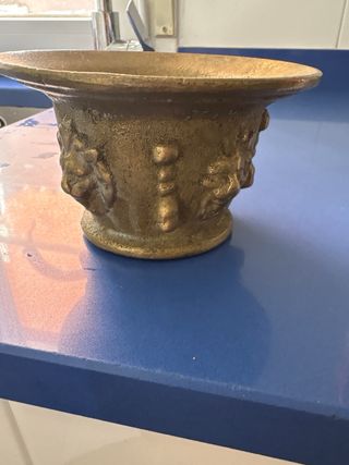 Mortero antiguo de cocina