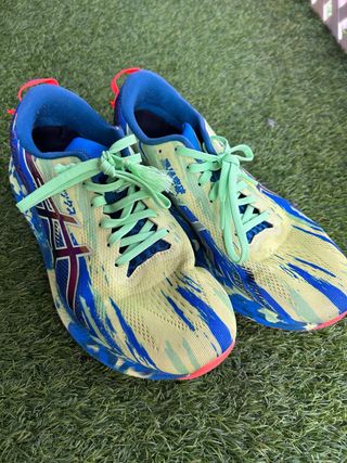 Zapatillas Asics Nossatri - Azul y Amarillo